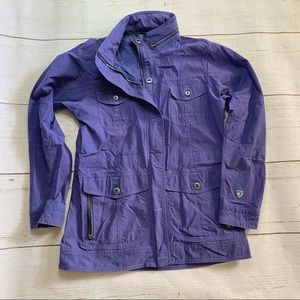 Kuhl purple Rekon utility rain jacket
